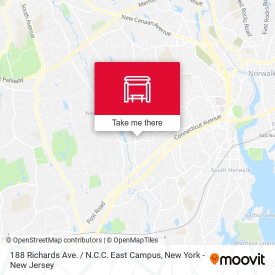 Mapa de 188 Richards Ave. / N.C.C. East Campus