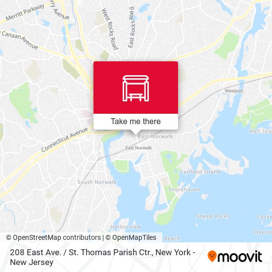 Mapa de 208 East Ave. / St. Thomas Parish Ctr.