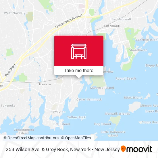 253 Wilson Ave. & Grey Rock map