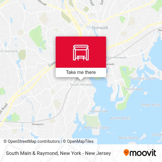 South Main & Raymond map