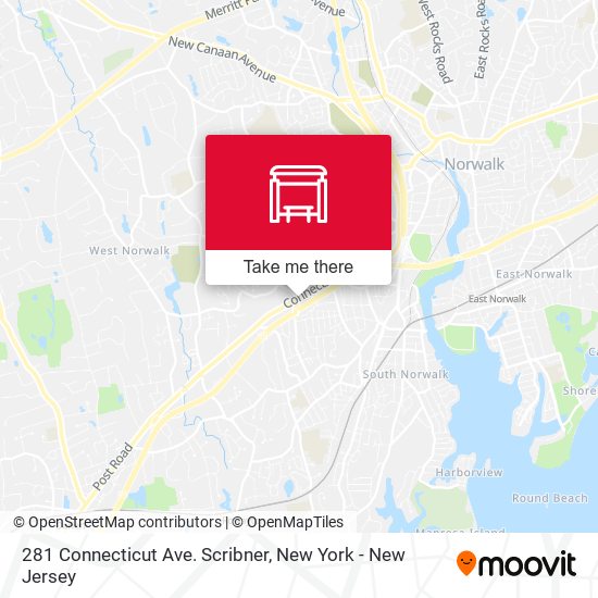 281 Connecticut Ave. Scribner map