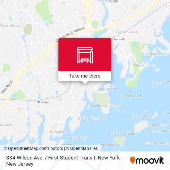 Mapa de 334 Wilson Ave. / First Student Transit