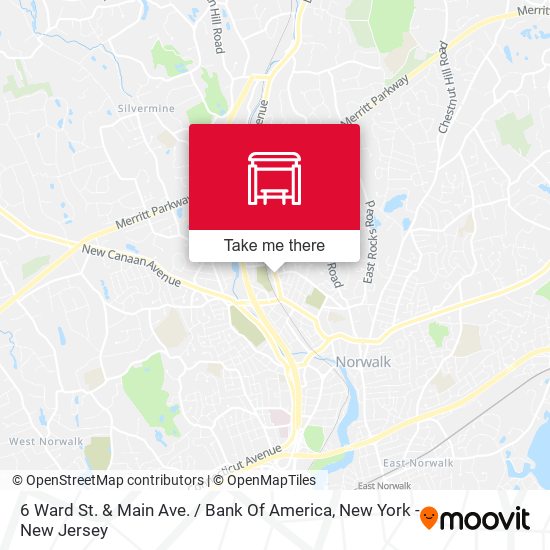 6 Ward St. & Main Ave. / Bank Of America map