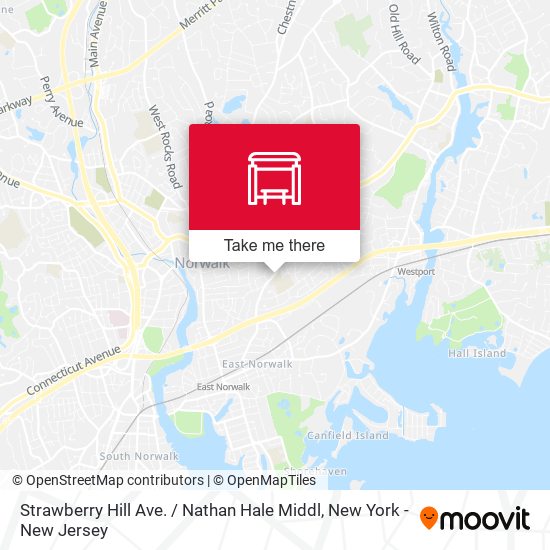 Strawberry Hill Ave. / Nathan Hale Middl map