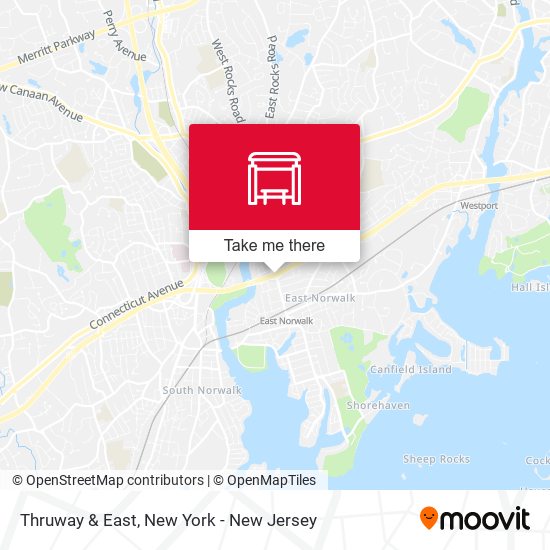 Thruway & East map