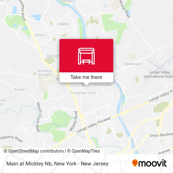 Main at Mickley Nb map