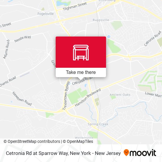 Mapa de Cetronia Rd at Sparrow Way