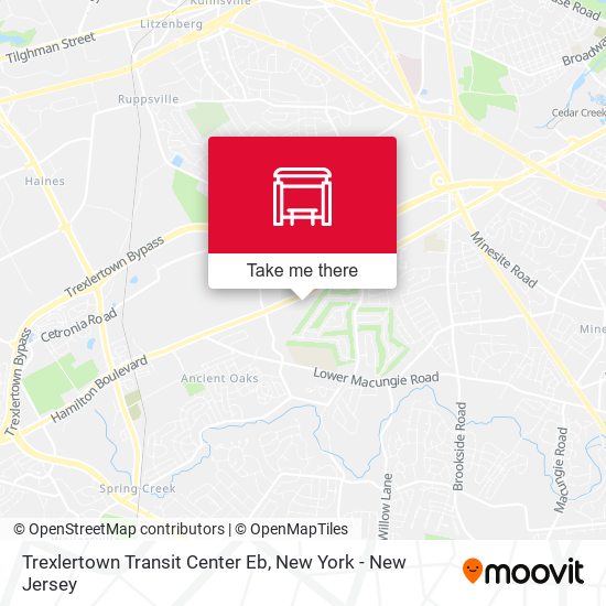 Trexlertown Transit Center Eb map