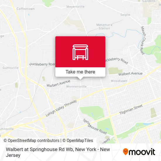 Walbert at Springhouse Rd Wb map