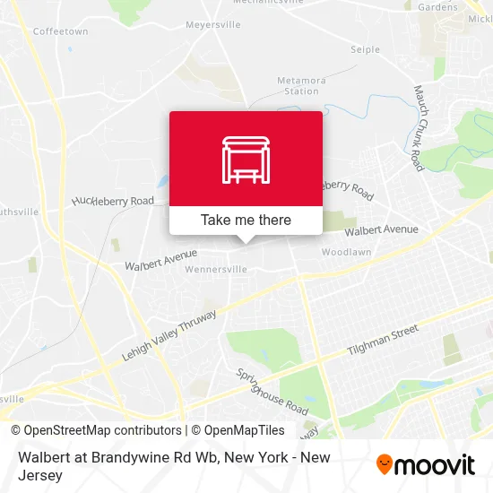 Walbert at Brandywine Rd Wb map