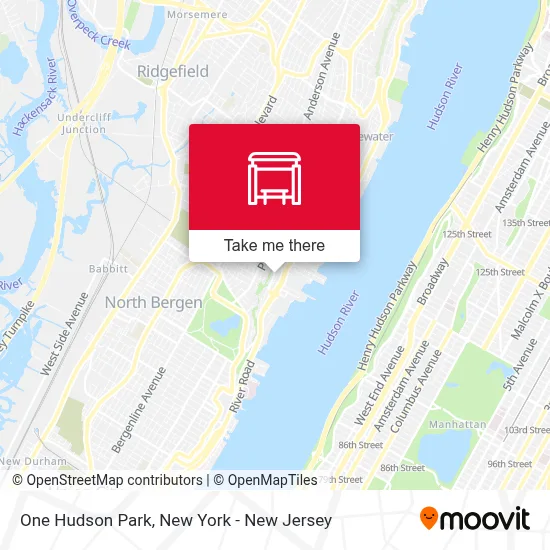 One Hudson Park map