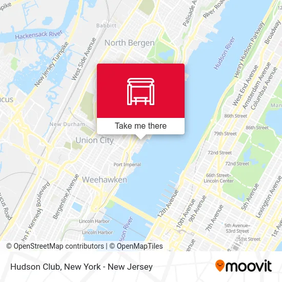 Hudson Club map