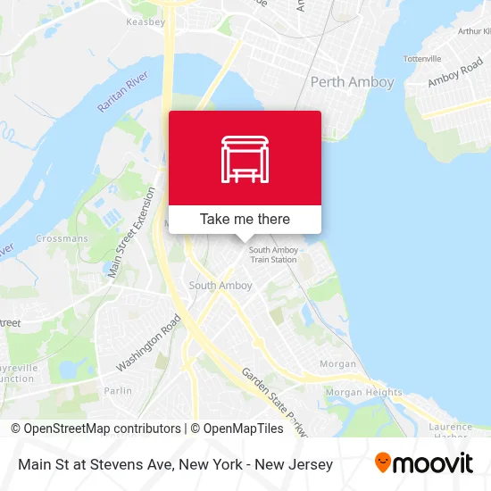 Main St at Stevens Ave map