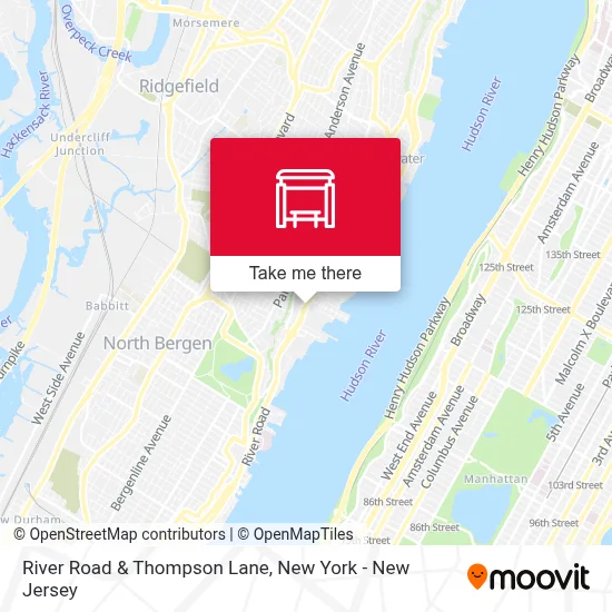 River Road & Thompson Lane map