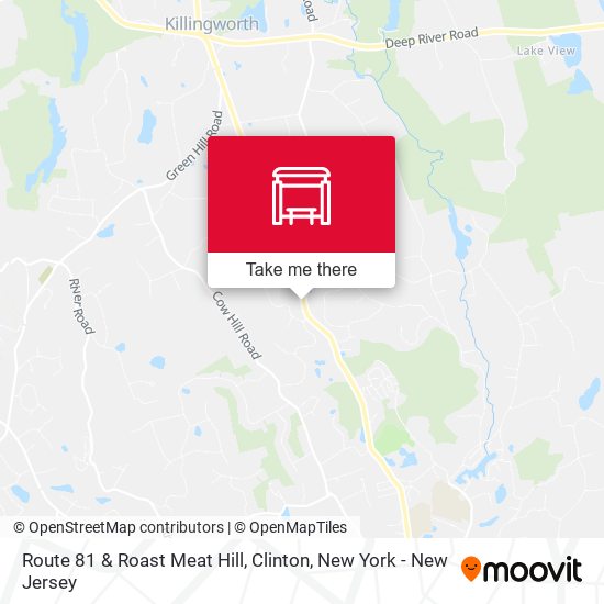 Route 81 & Roast Meat Hill, Clinton map