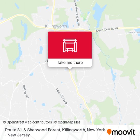 Route 81 & Sherwood Forest, Killingworth map