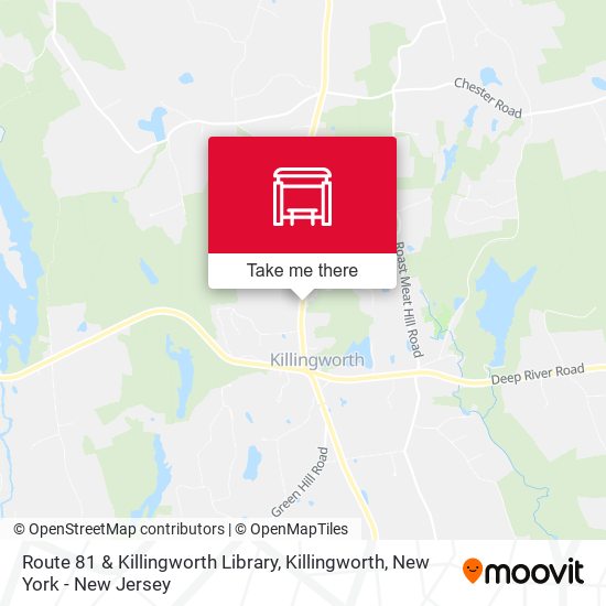 Route 81 & Killingworth Library, Killingworth map