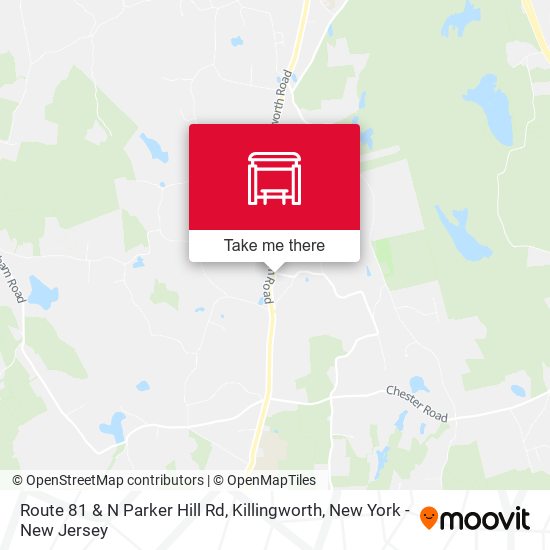 Route 81 & N Parker Hill Rd, Killingworth map