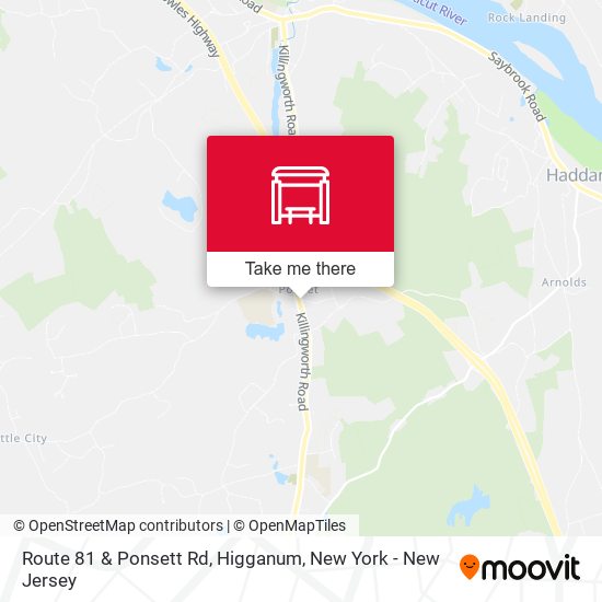 Route 81 & Ponsett Rd, Higganum map
