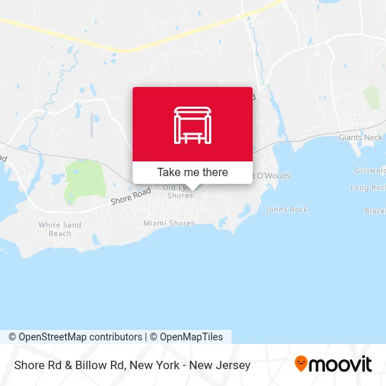 Shore Rd & Billow Rd map