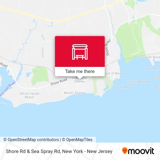 Shore Rd & Sea Spray Rd map