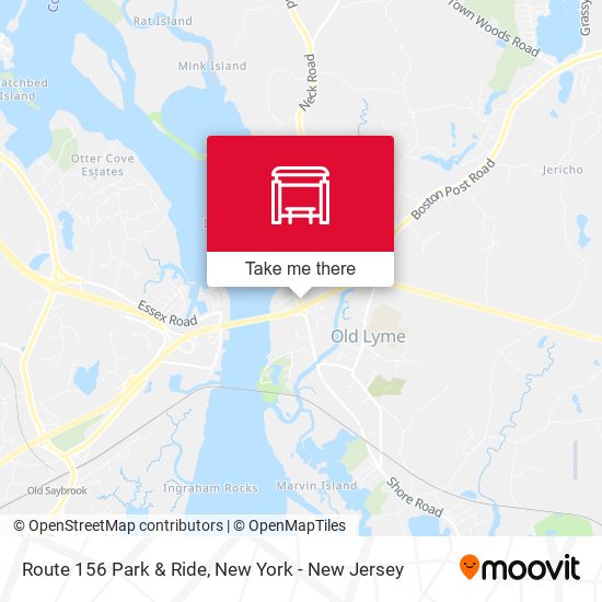 Route 156 Park & Ride map