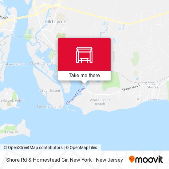 Mapa de Shore Rd & Homestead Cir