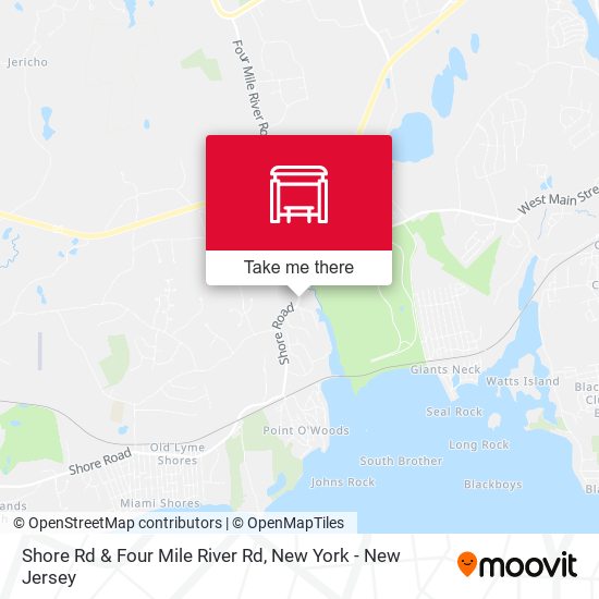 Mapa de Shore Rd & Four Mile River Rd