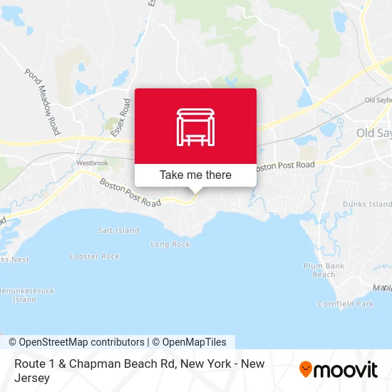 Route 1 & Chapman Beach Rd map