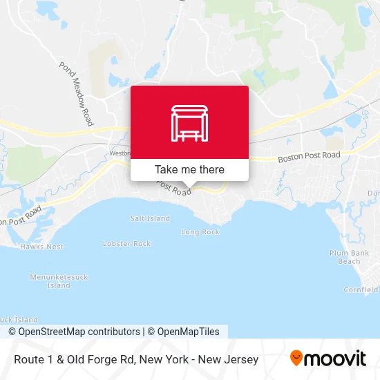 Route 1 & Old Forge Rd map