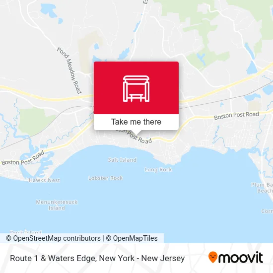 Route 1 & Waters Edge map
