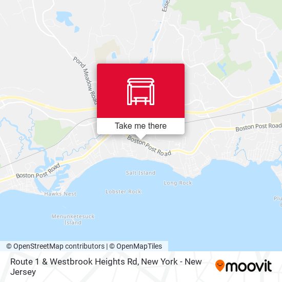 Route 1 & Westbrook Heights Rd map