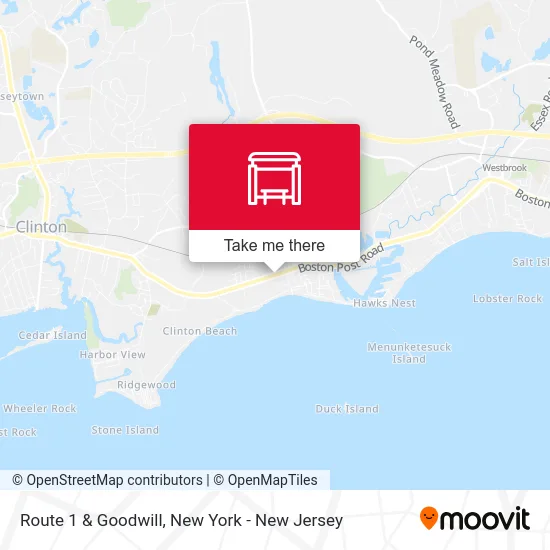 Route 1 & Goodwill map