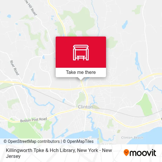 Killingworth Tpke & Hch Library map