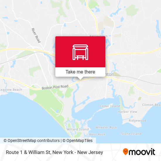 Mapa de Route 1 & William St