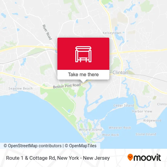 Route 1 & Cottage Rd map