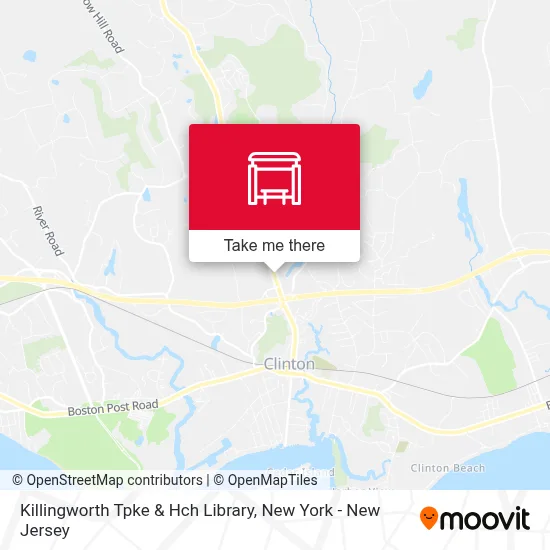 Killingworth Tpke & Hch Library map