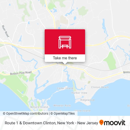Mapa de Route 1 & Downtown Clinton