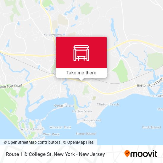 Mapa de Route 1 & College St