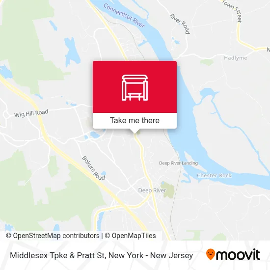 Middlesex Tpke & Pratt St map