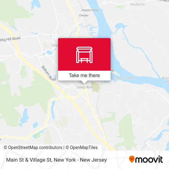 Main St & Village St map