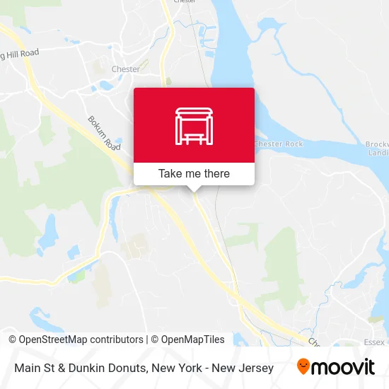 Main St & Dunkin Donuts map
