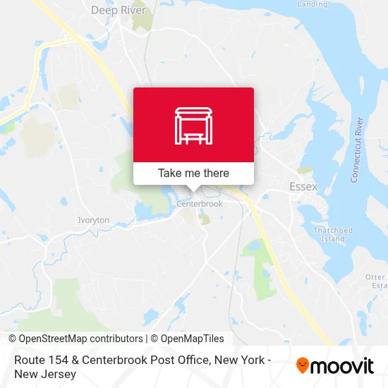 Route 154 & Centerbrook Post Office map