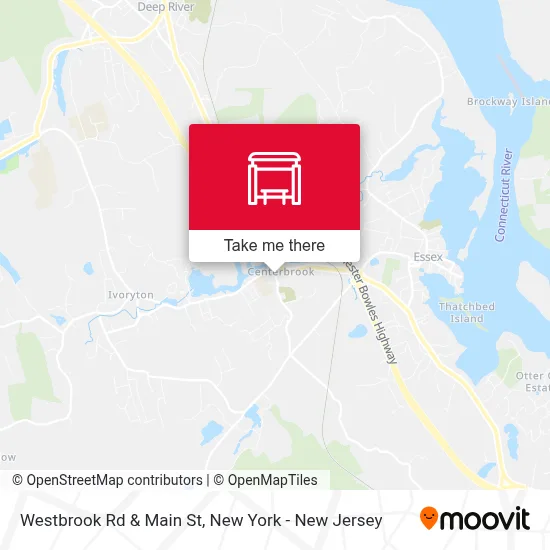 Westbrook Rd & Main St map