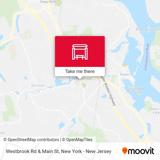 Westbrook Rd & Main St map