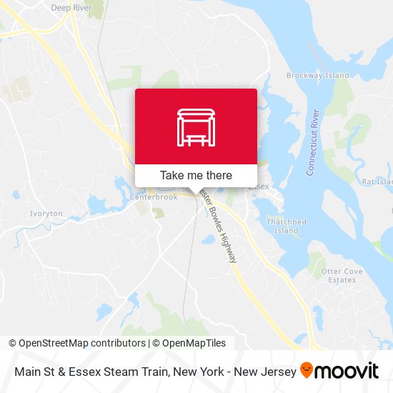 Mapa de Main St & Essex Steam Train