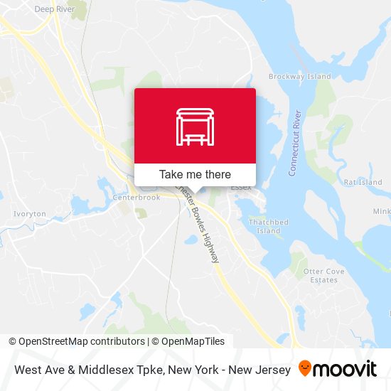 Mapa de West Ave & Middlesex Tpke