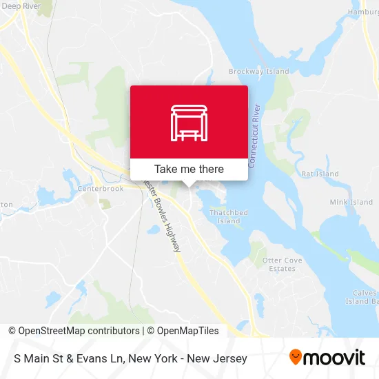 S Main St & Evans Ln map