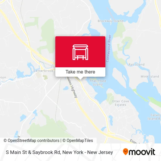 S Main St & Saybrook Rd map