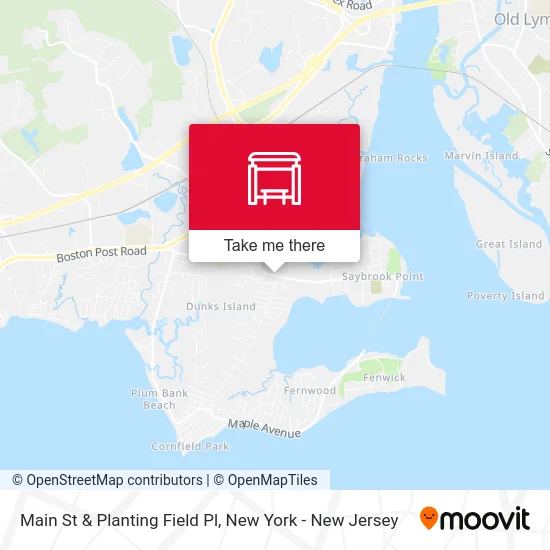 Main St & Planting Field Pl map